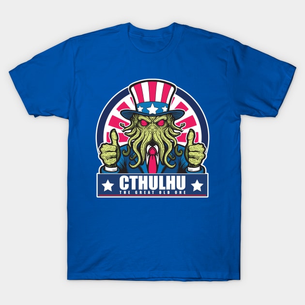 Vote Cthulhu T-Shirt by Houerd